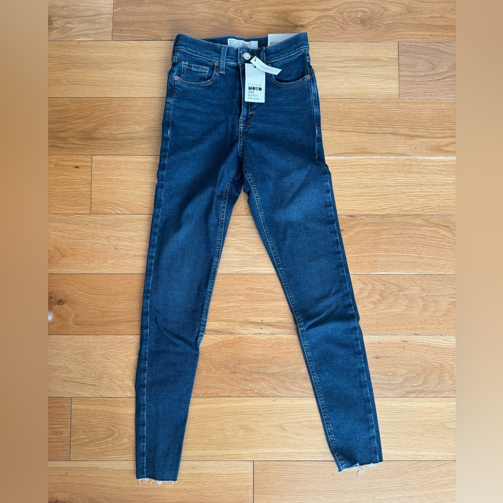 NEW Topshop Moto Jamie High Waist Ankle Grazer